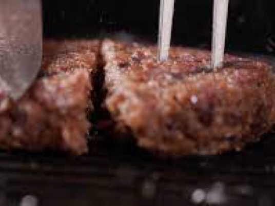 Close-up photo of plant-based meat alternative